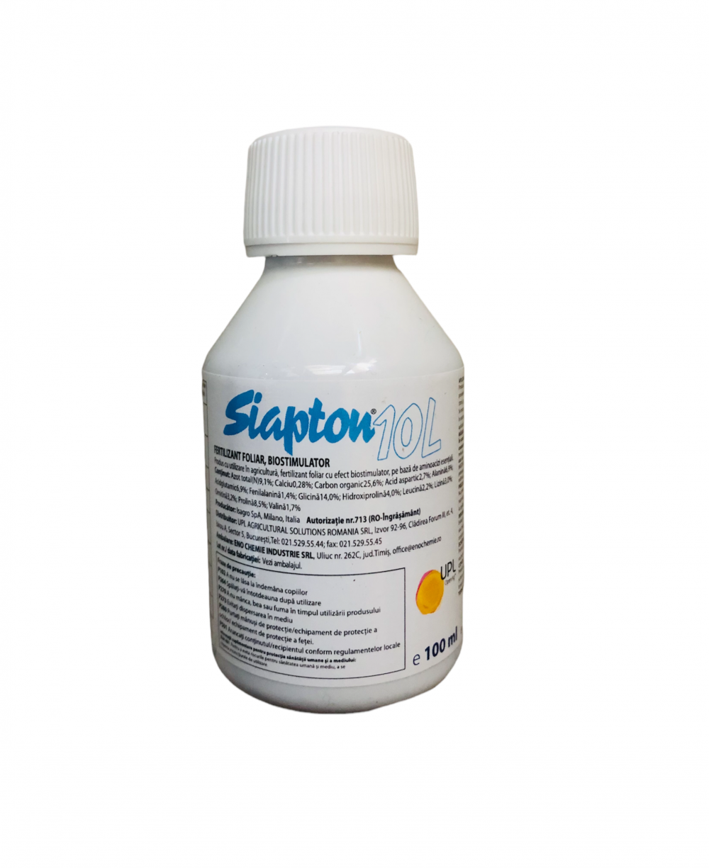 Siapton 100 ml – Biostimulator pe bază de aminoacizi pentru reducerea stresului și stimularea creșterii plantelor